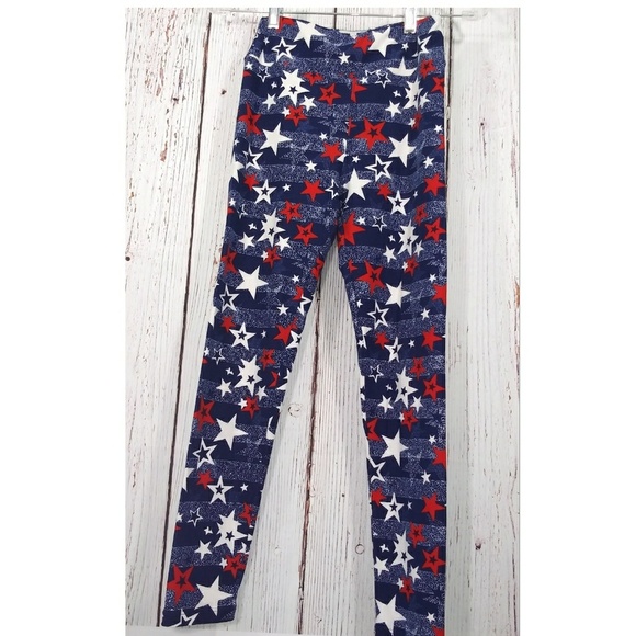 Lularoe Women star colors Leggings Sz One Size - Picture 1 of 3